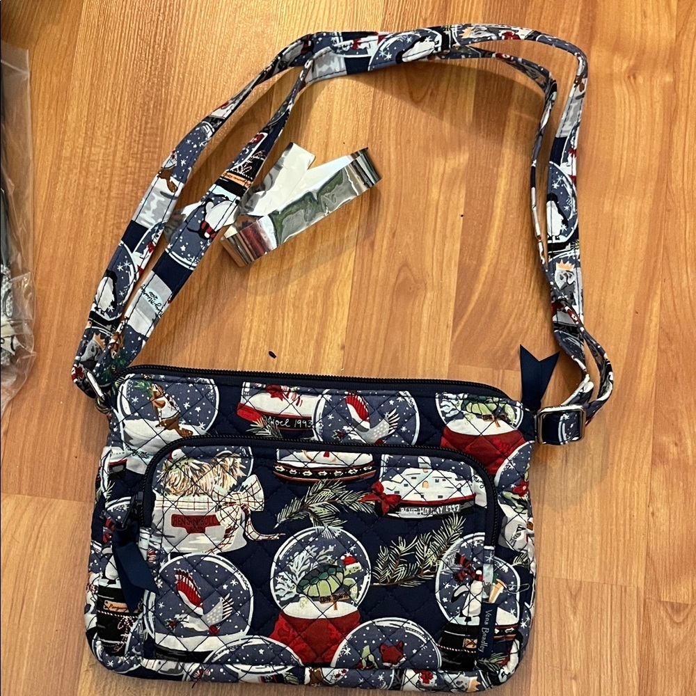 Snow Globe Patterned Crossbody Bag